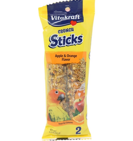 Vitakraft Sun Seed Vitakraft Crunch Sticks Conure Treat - Apple and Orange - 2 Sticks