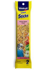 Vitakraft Sun Seed Vitakraft Crunch Sticks Harvest Apple Parakeet Treats - 1.5 oz, 2 Pack