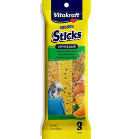 Vitakraft Sun Seed Vitakraft Parakeet Crunch Stick Variety Pack - 3 Flavors  2.4 oz