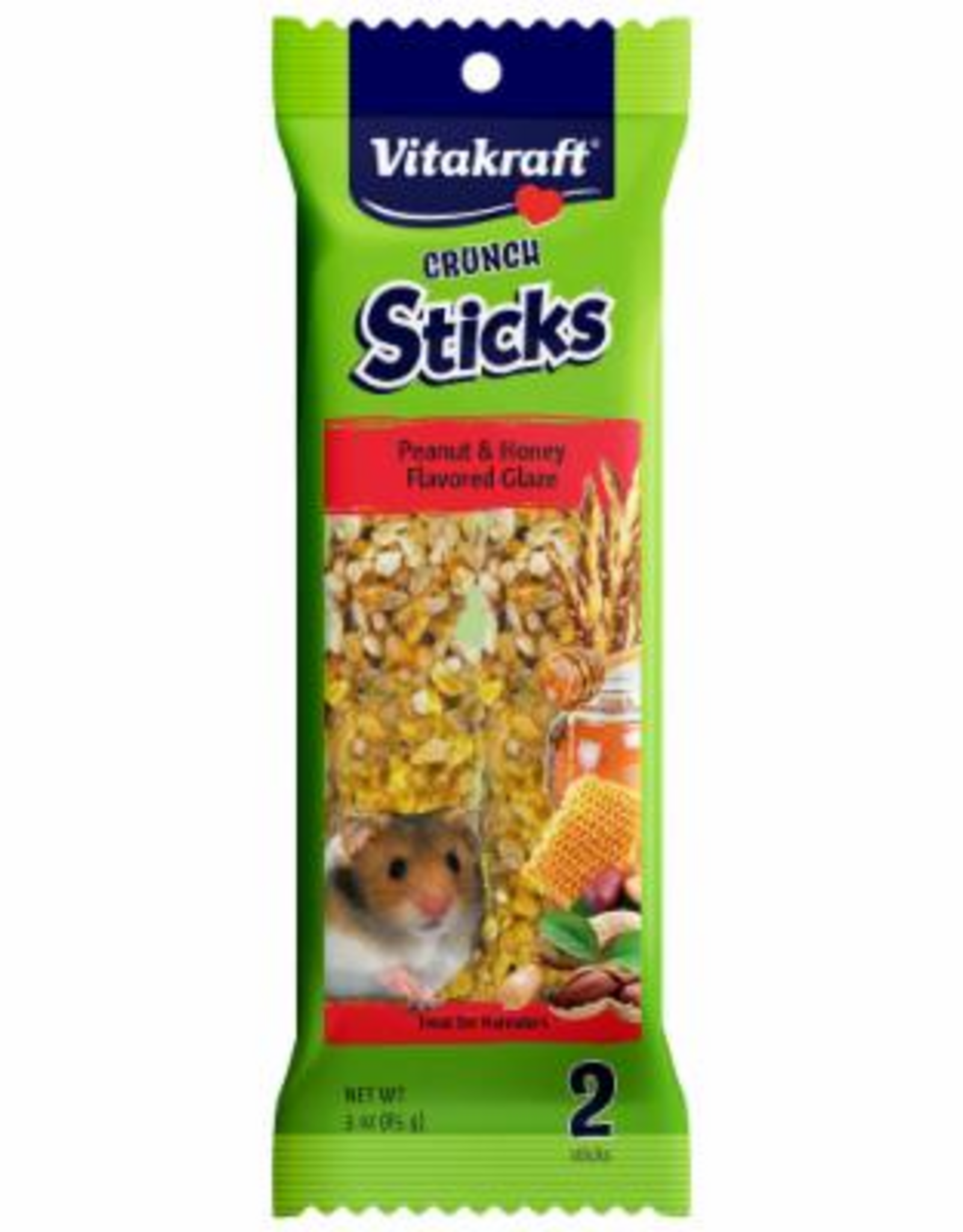 Vitakraft Sun Seed VITAKRAFT HAMSTER CRUNCH STICK PEANUT & HONEY