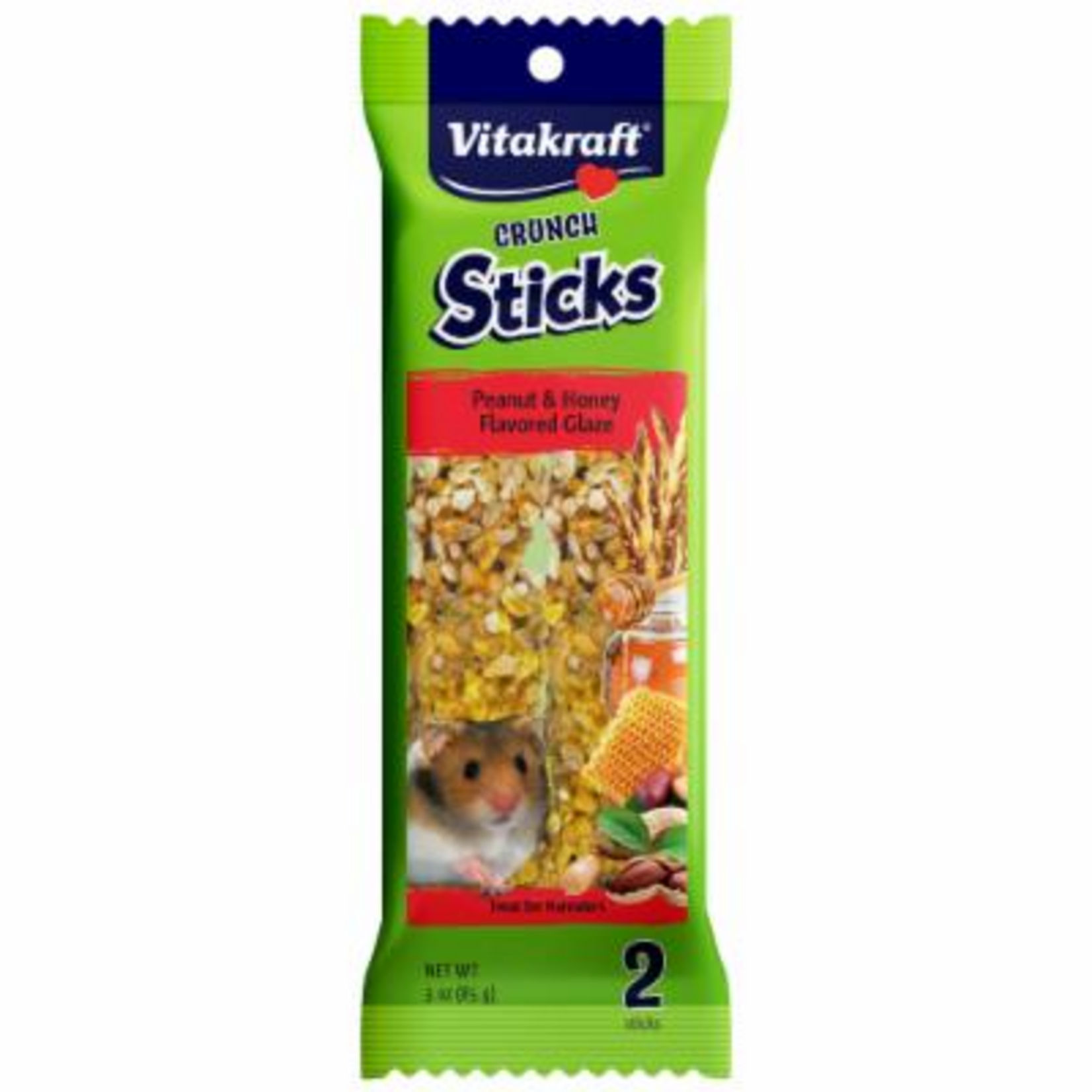 Vitakraft Sun Seed VITAKRAFT HAMSTER CRUNCH STICK PEANUT & HONEY