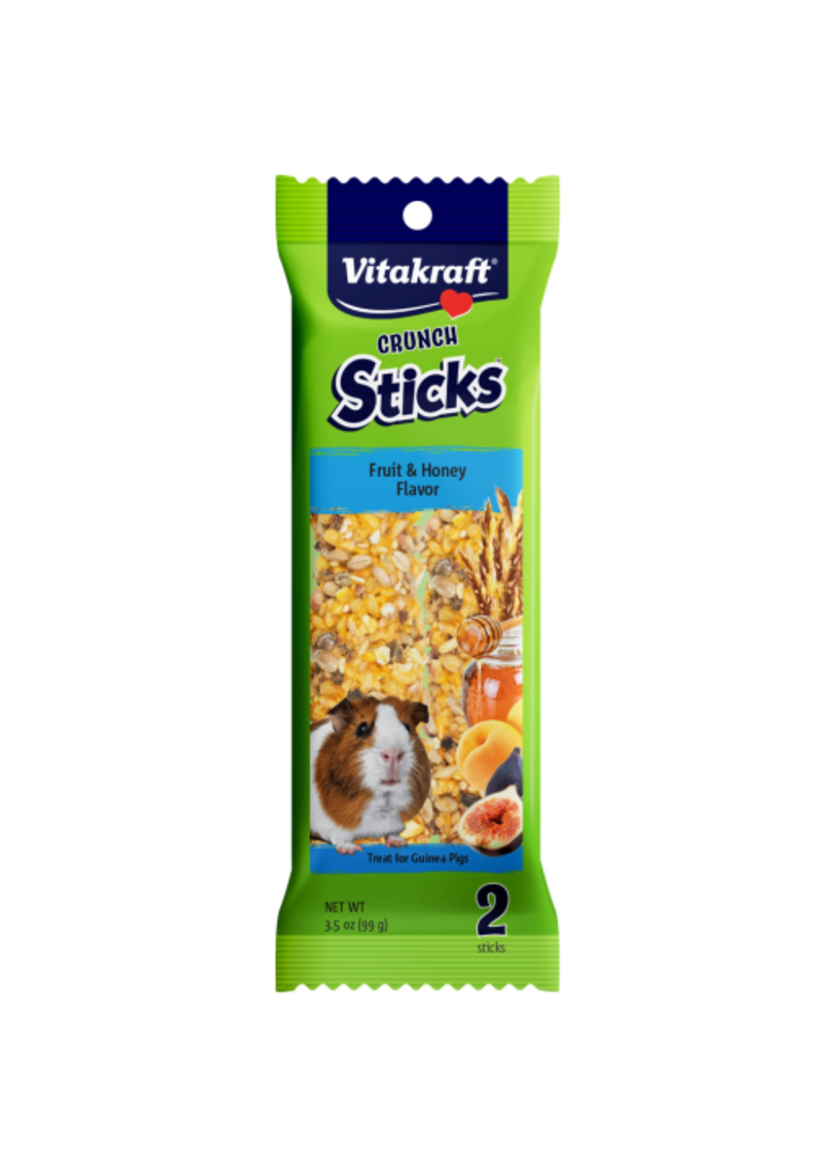 Vitakraft Sun Seed Vitakraft Crunch Sticks Guinea Pig Chewable Treats - Fruit and Honey