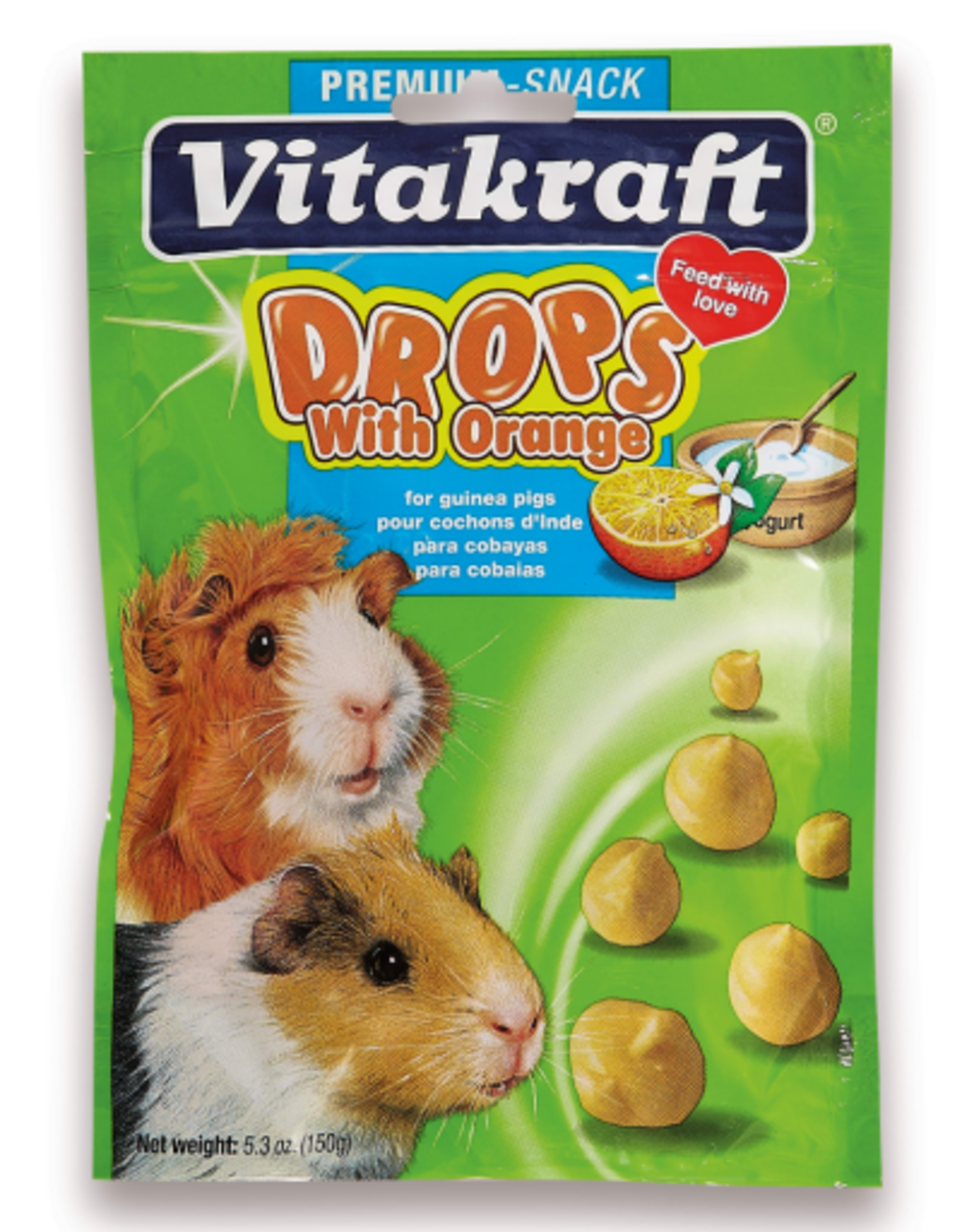 Vitakraft Sun Seed VITAKRAFT GUINEA PIG ORANGE DROPS 5.3OZ