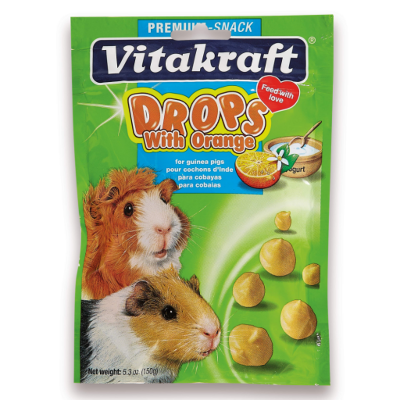 Vitakraft Sun Seed VITAKRAFT GUINEA PIG ORANGE DROPS 5.3OZ