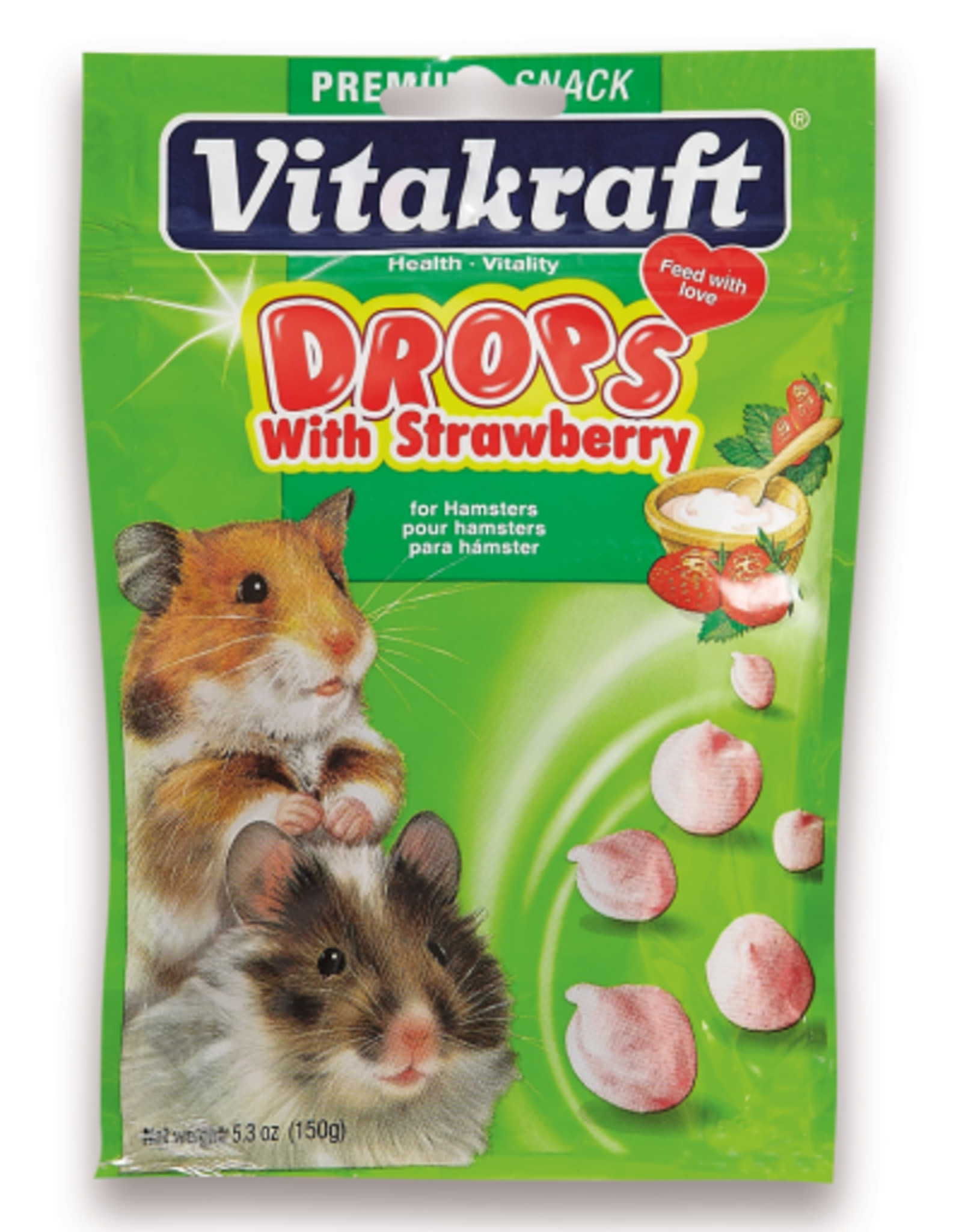 Vitakraft Sun Seed VITAKRAFT HAMSTER STRAWBERRY DROPS