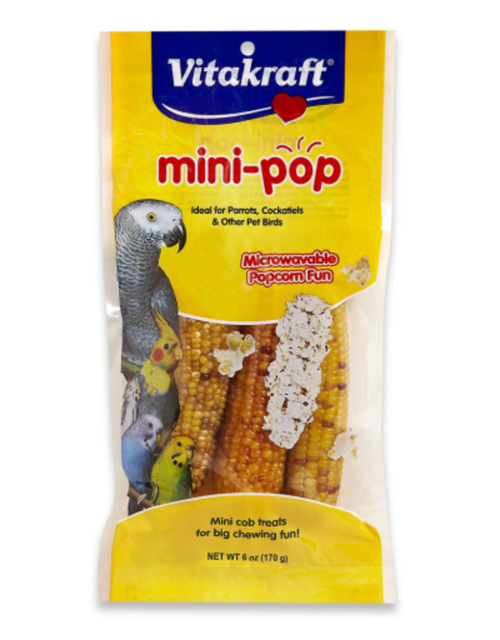 Vitakraft Sun Seed VITAKRAFT MINI POPCORN BIRD TREAT 6OZ