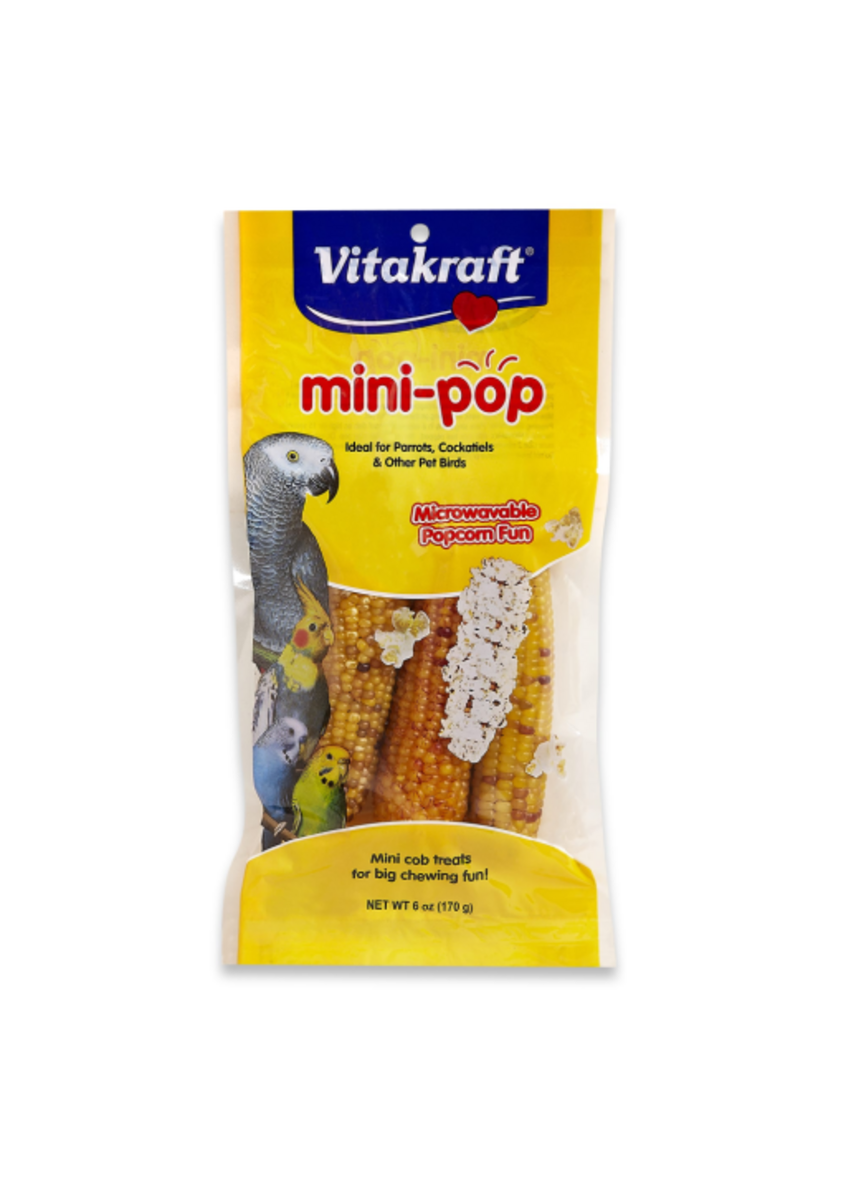Vitakraft Sun Seed VITAKRAFT MINI POPCORN BIRD TREAT 6OZ