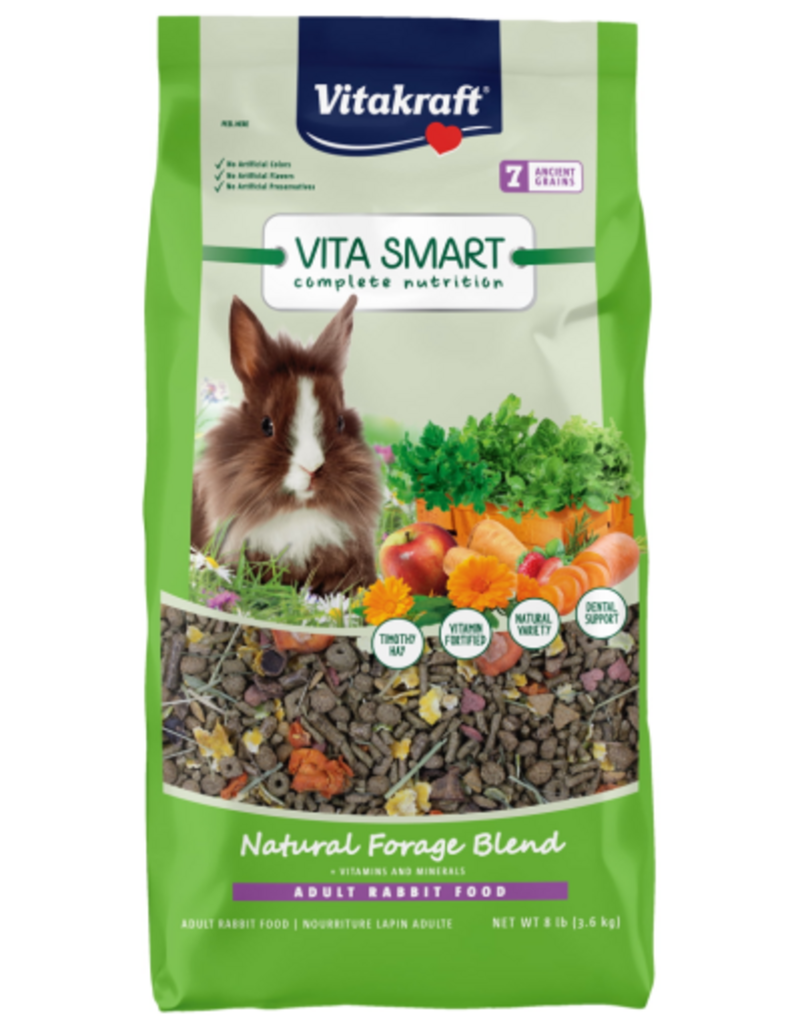 Vitakraft Sun Seed VITAKRAFT VITA SMART NATURAL FORAGE ADULT RABBIT FOOD 4LBS