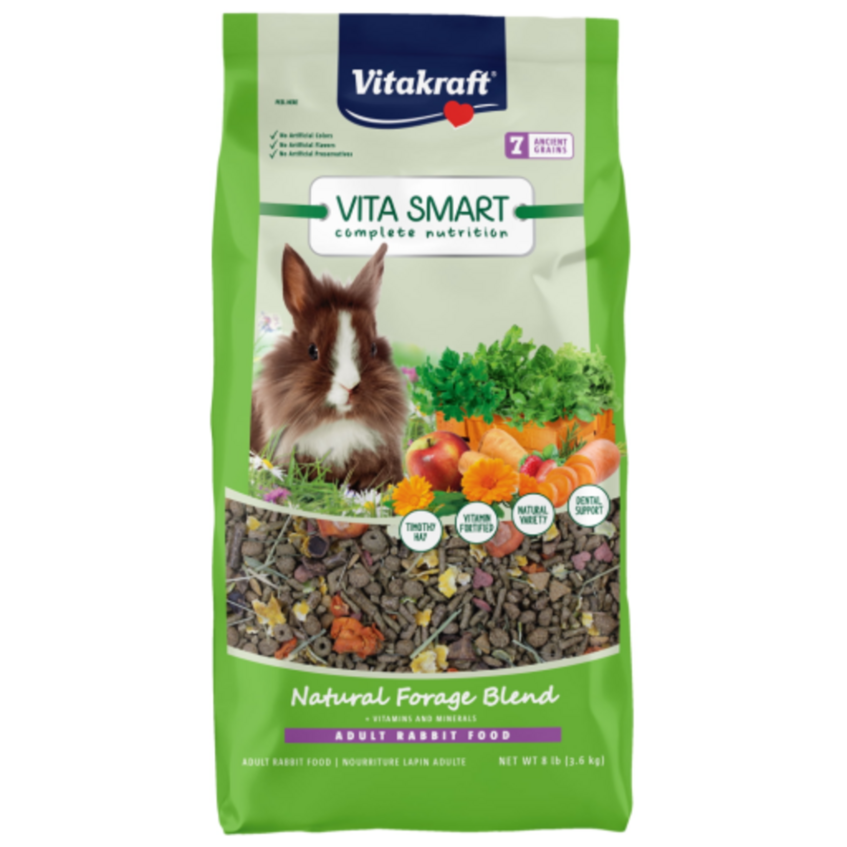 Vitakraft Sun Seed VITAKRAFT VITA SMART NATURAL FORAGE ADULT RABBIT FOOD 4LBS