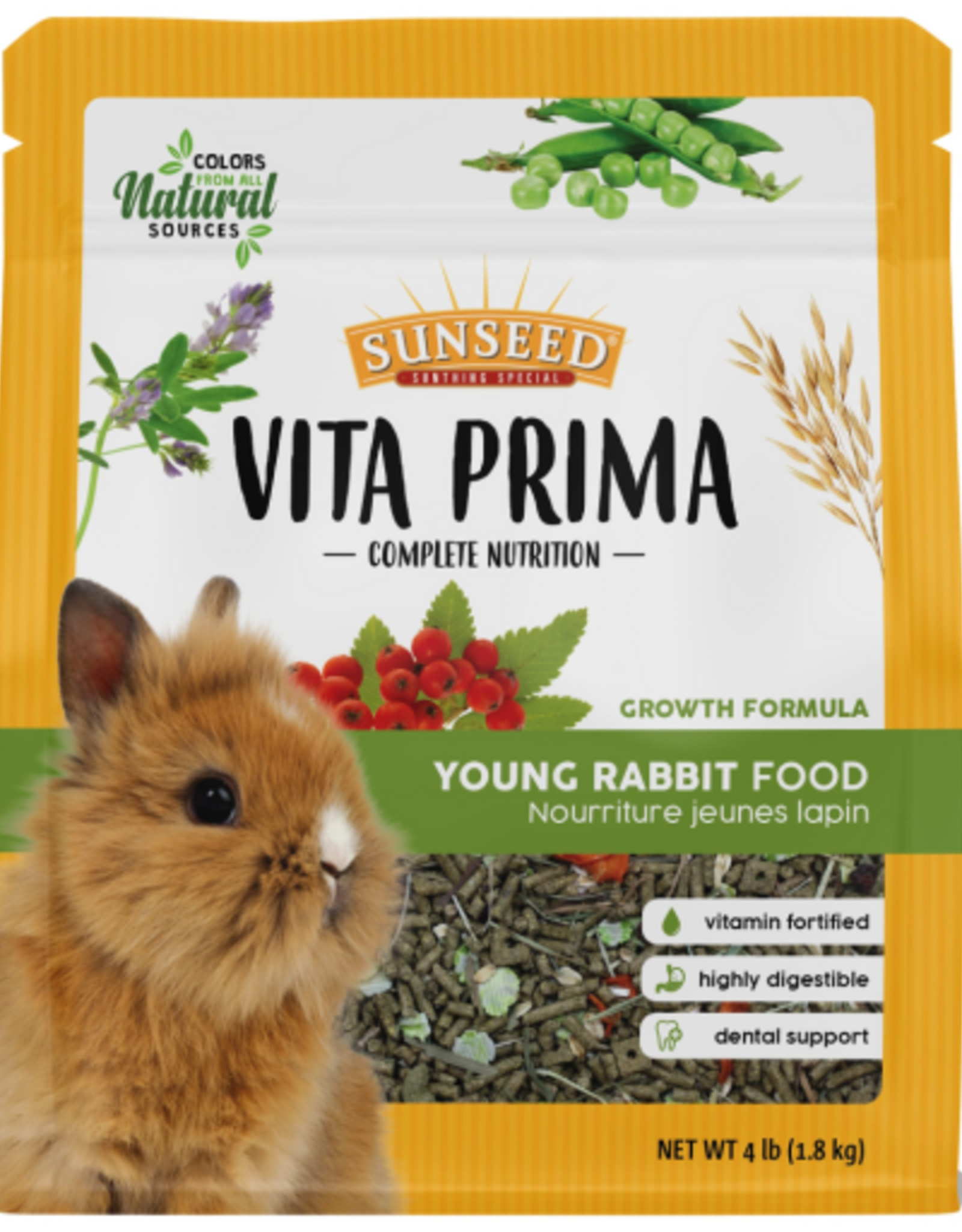 Vitakraft Sun Seed SUNSEED VITA PRIMA YOUNG RABBIT 4LBS