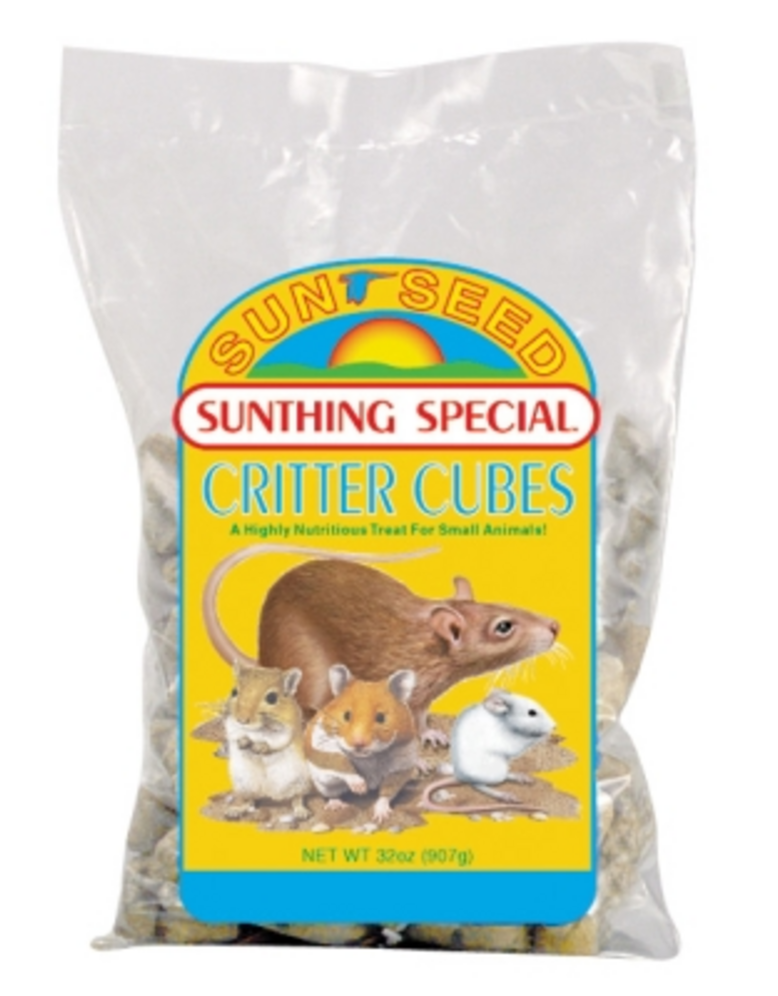 Vitakraft Sun Seed Sunseed Vita Prima Sunscription Critter Cubes Small Animals Food - 2 Lbs