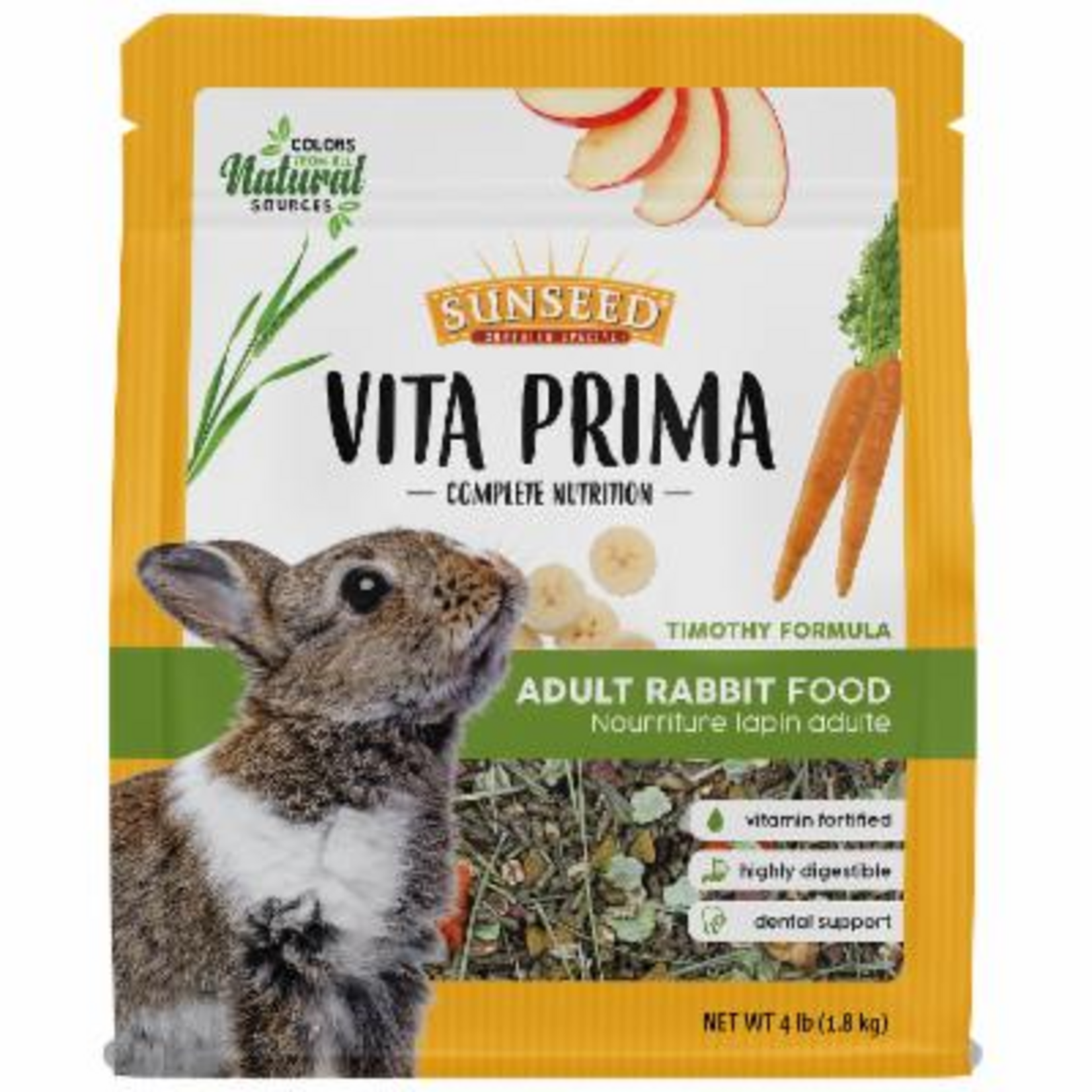 Vitakraft Sun Seed SUNSEED VITA PRIMA ADULT RABBIT 4LBS