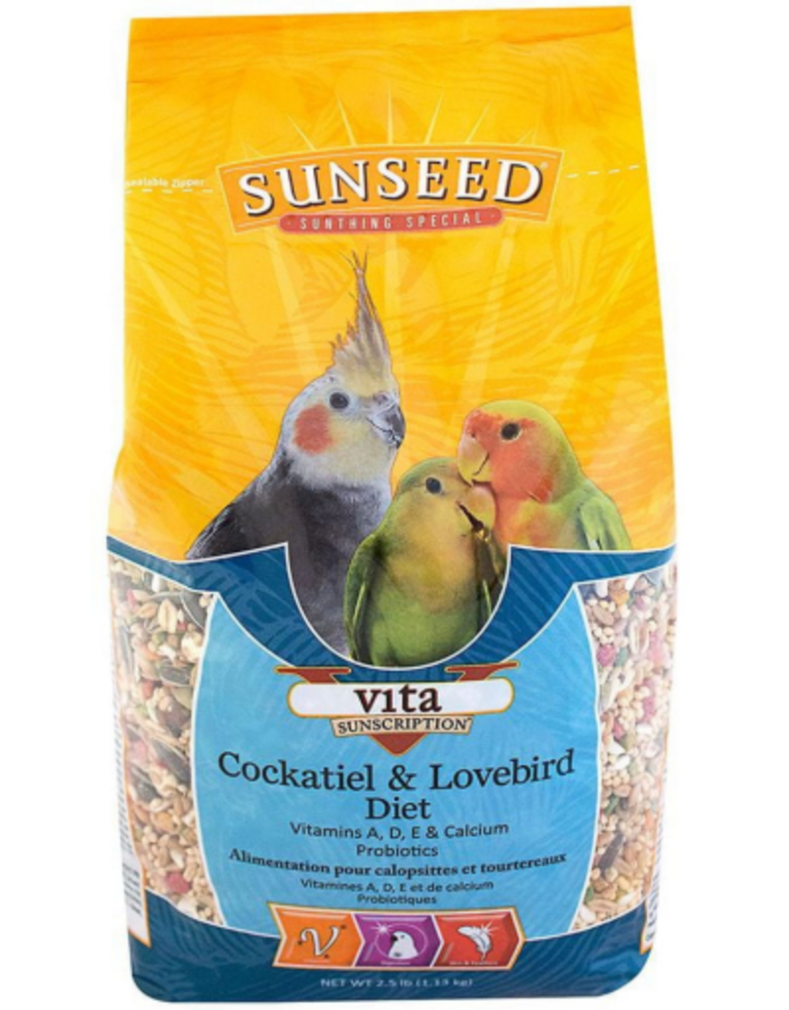 Vitakraft Sun Seed SUNSEED VITA COCKATIEL & LOVEBIRD 5LBS