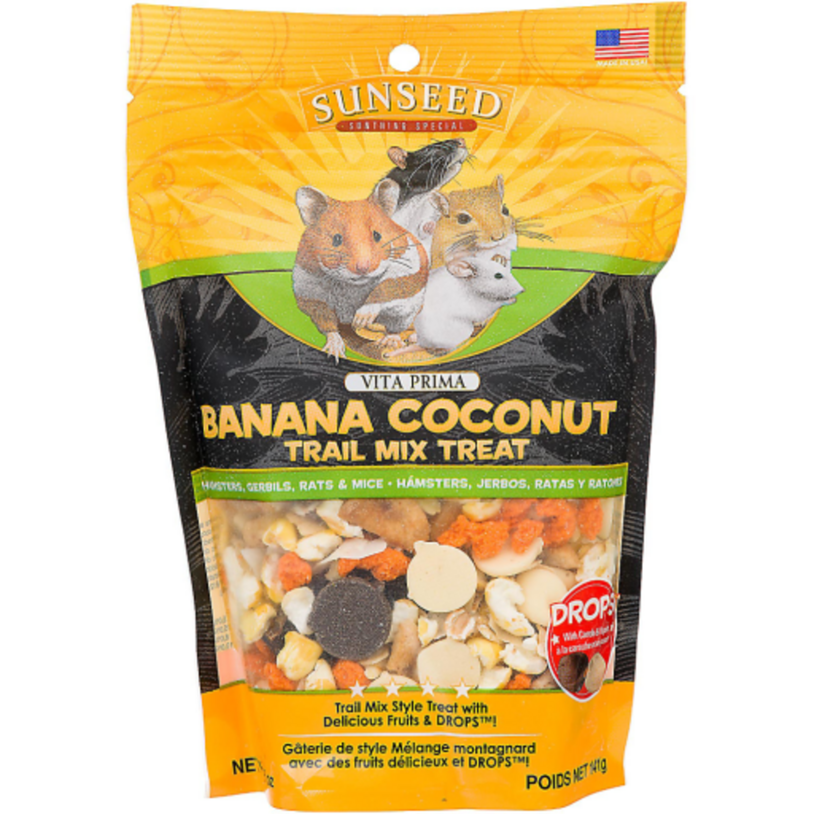 Vitakraft Sun Seed SUNSEED TRAIL MIX BANANA & COCONUT 5OZ