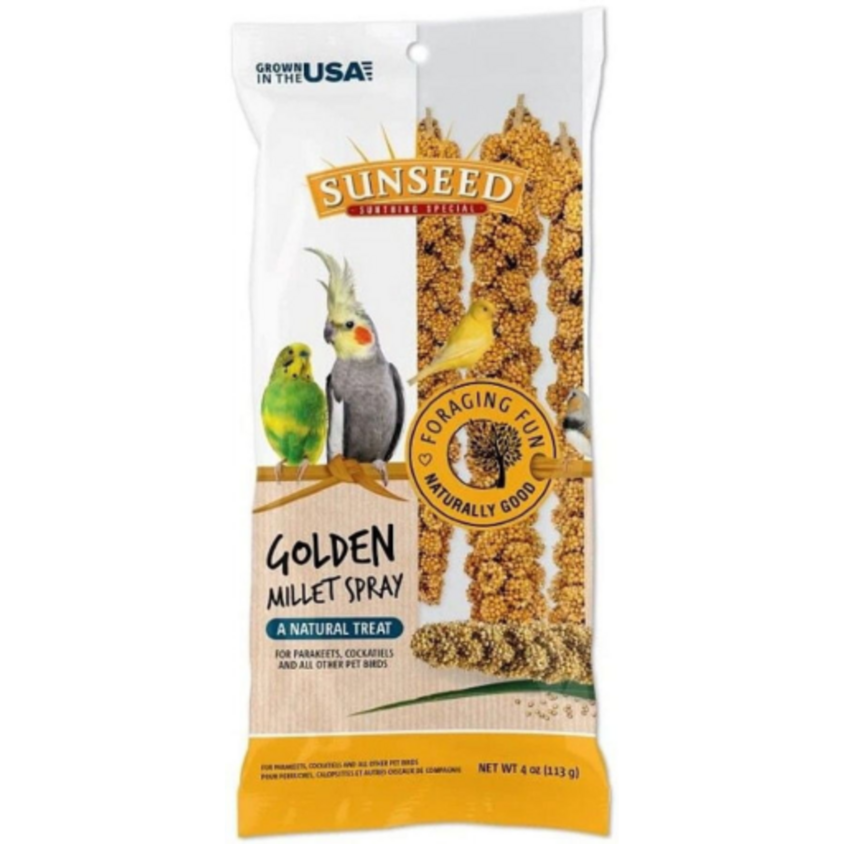 Vitakraft Sun Seed Sunseed Golden Millet Spray Natural Bird Treat - 4 oz