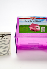 Kaytee Kaytee Chinchilla Bath House Tube  Sand & Dust Bathing  Assorted  8.64 x 9 x 8.5 inches