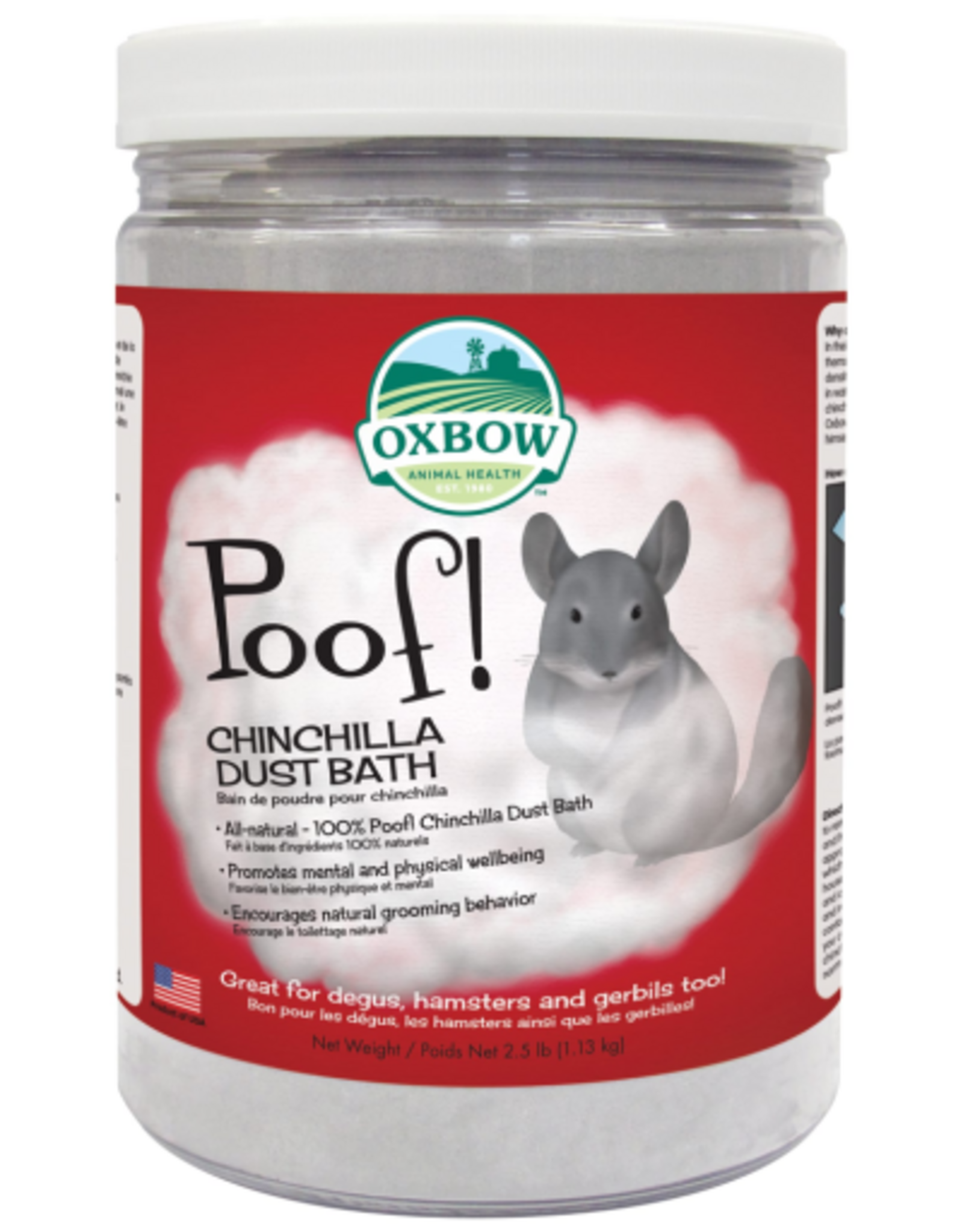 Oxbow Oxbow Poof! Chinchilla Dust Bath - 2.5 Lbs