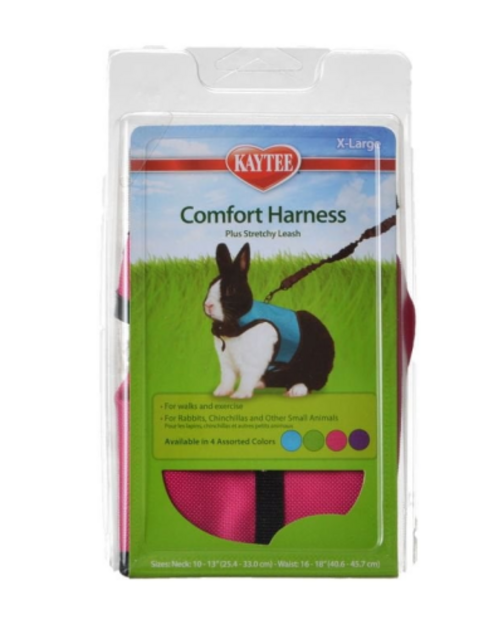 Kaytee Kaytee Comfort Harness Plus Stretchy Leash Assorted Colors - X-Large