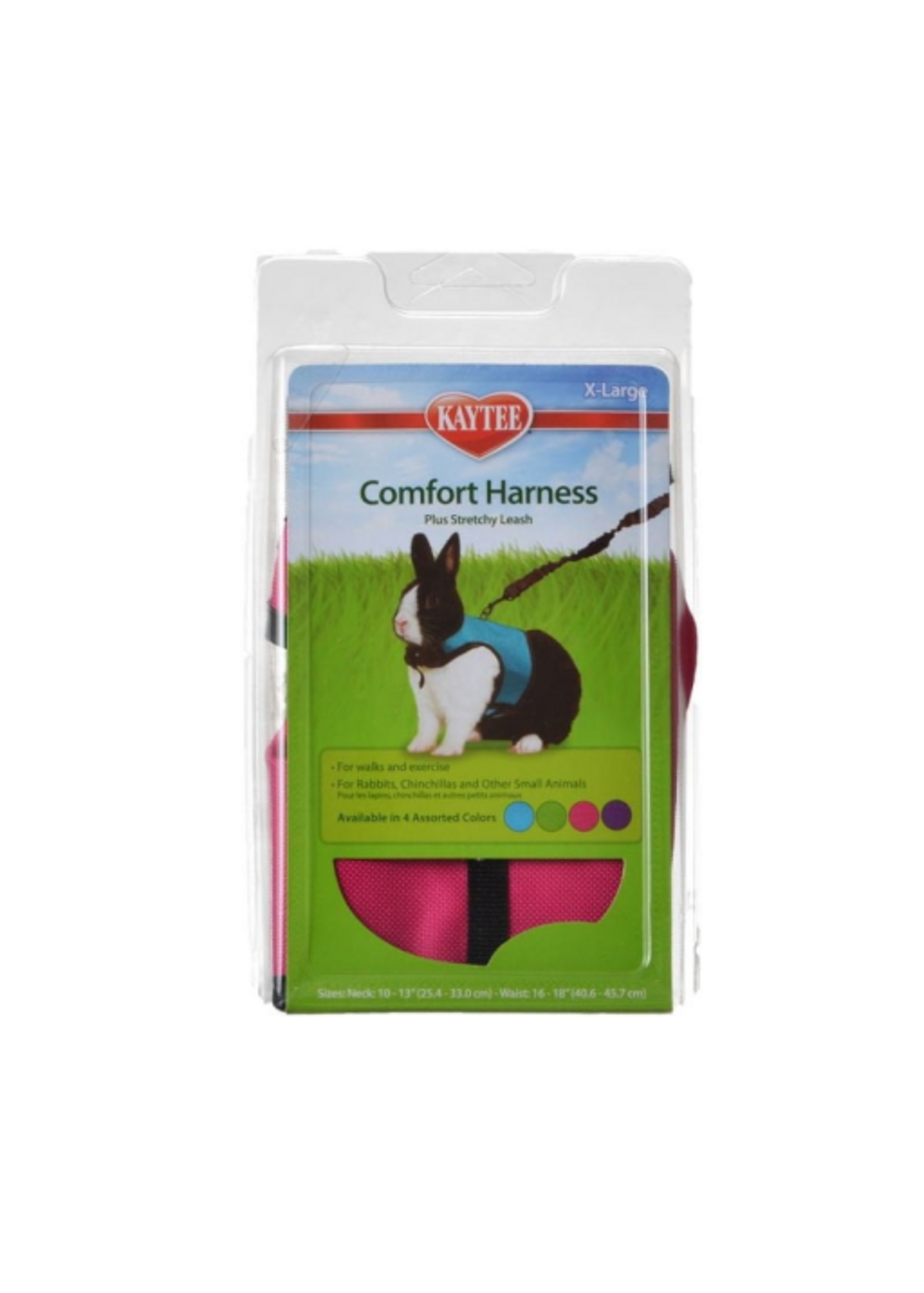 Kaytee Kaytee Comfort Harness Plus Stretchy Leash Assorted Colors - X-Large