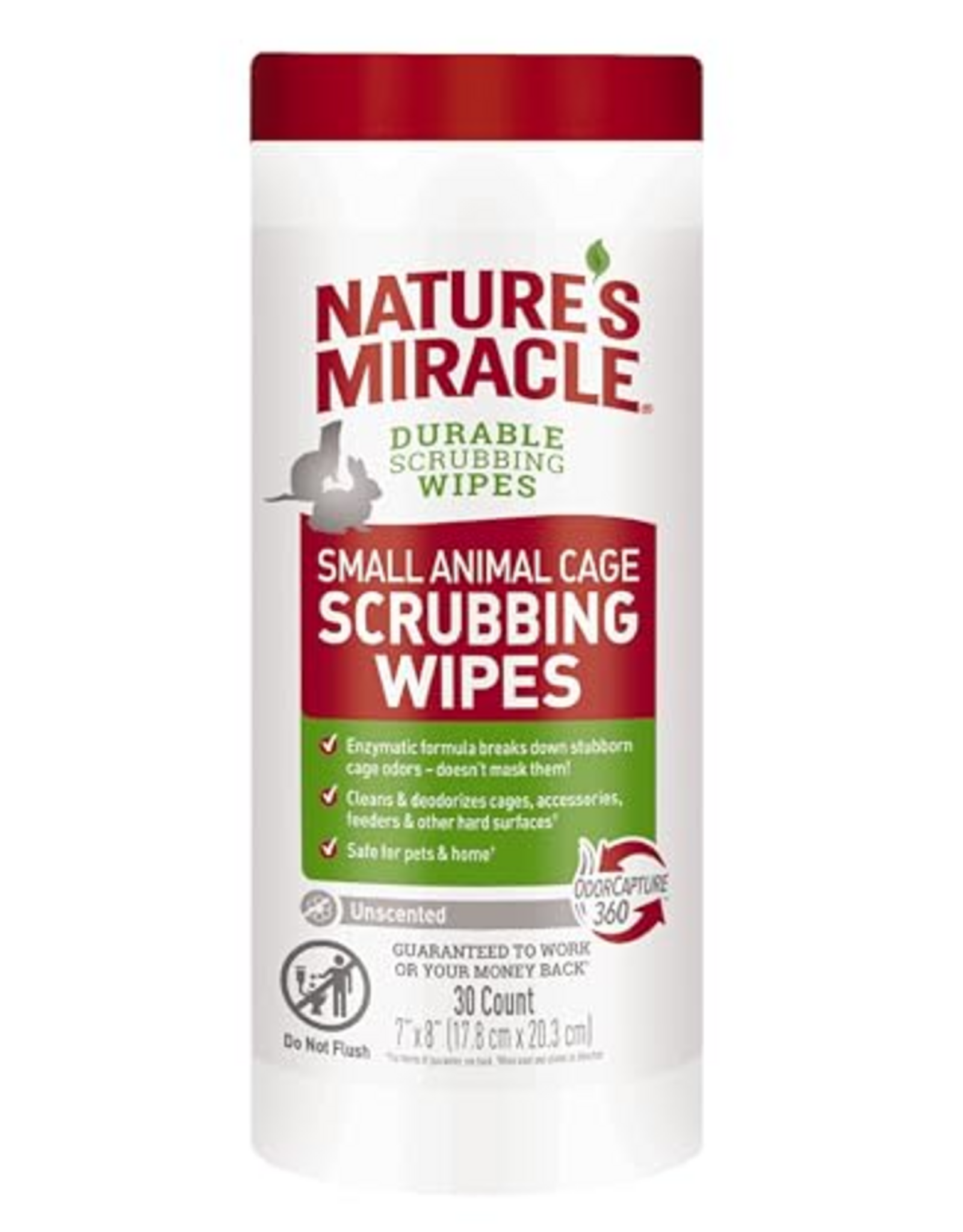 Nature's Miracle Nature's Miracle Small Animal Cage Scrubbing Wipes - 30 Count