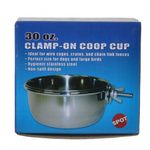 Ethical Pet Spot Stainless Steel Coop Cup with Bolt Clamp - 30 oz
