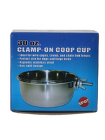 Ethical Pet Spot Stainless Steel Coop Cup with Bolt Clamp - 30 oz