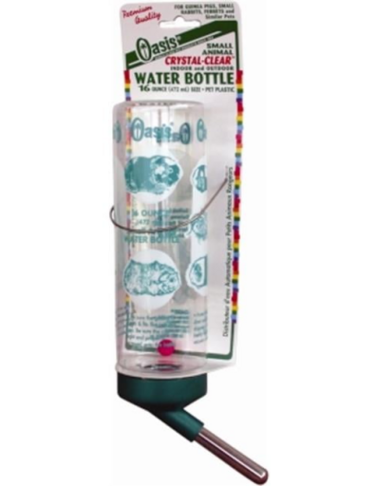 Oasis Crystal Clear Guinea Pig Water Bottle - 16 oz.