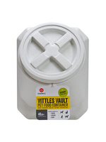 Petmate Gamma2 Vittles Vault Outback Stackable Plastic Pet Food Storage Container  Grey  40 Pound Capacity