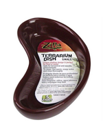 Zilla Zilla Kidney Shaped Terrarium Dish - Food or Water - Small - 4" Long - (Assorted Colors)
