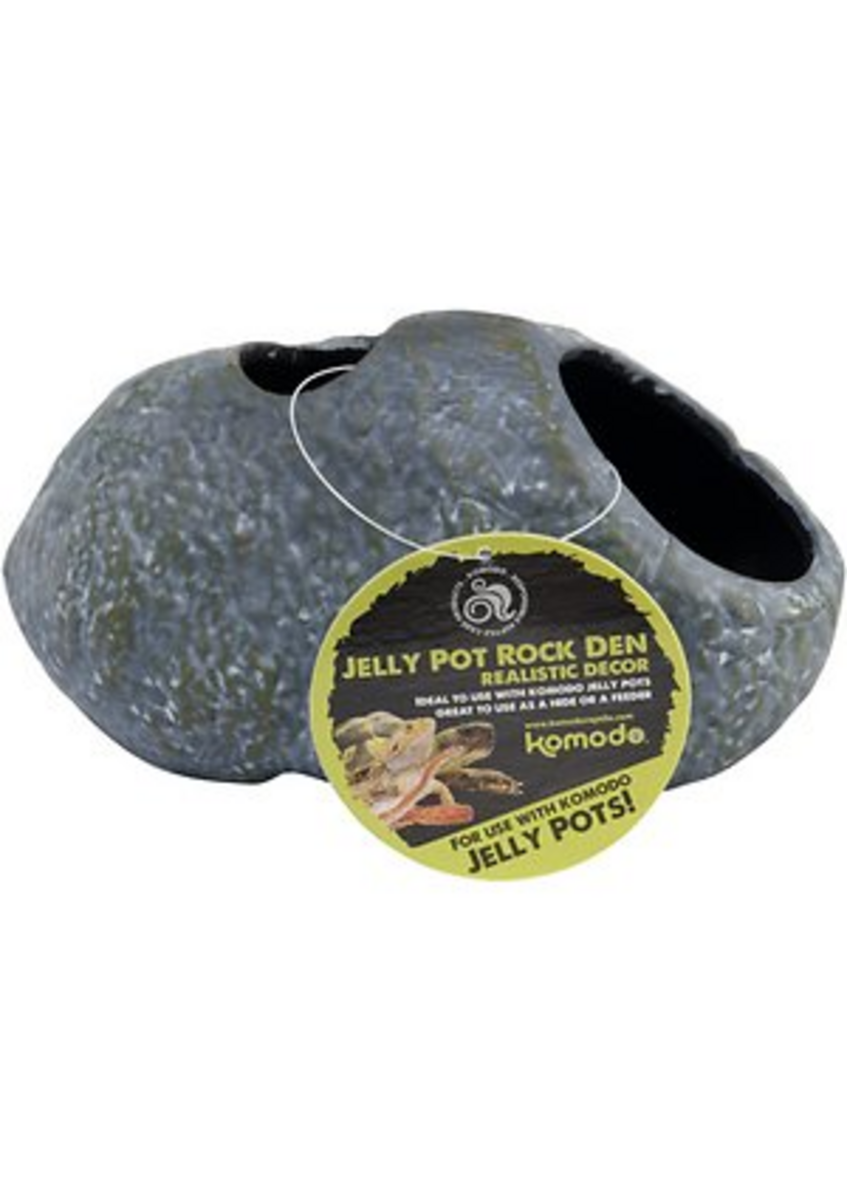 Komodo Komodo Jelly Pot Rock Den for Feeding Reptiles - Small