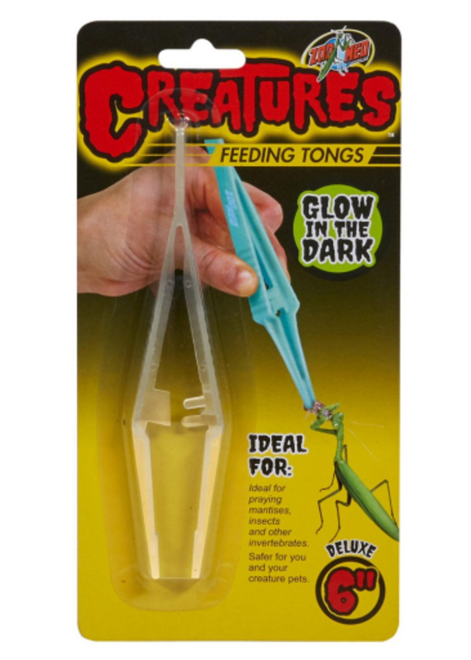 Zoo Med Zoo Med Creatures Feeding Tongs Glow in the Dark - 10 Gallon, 6 in