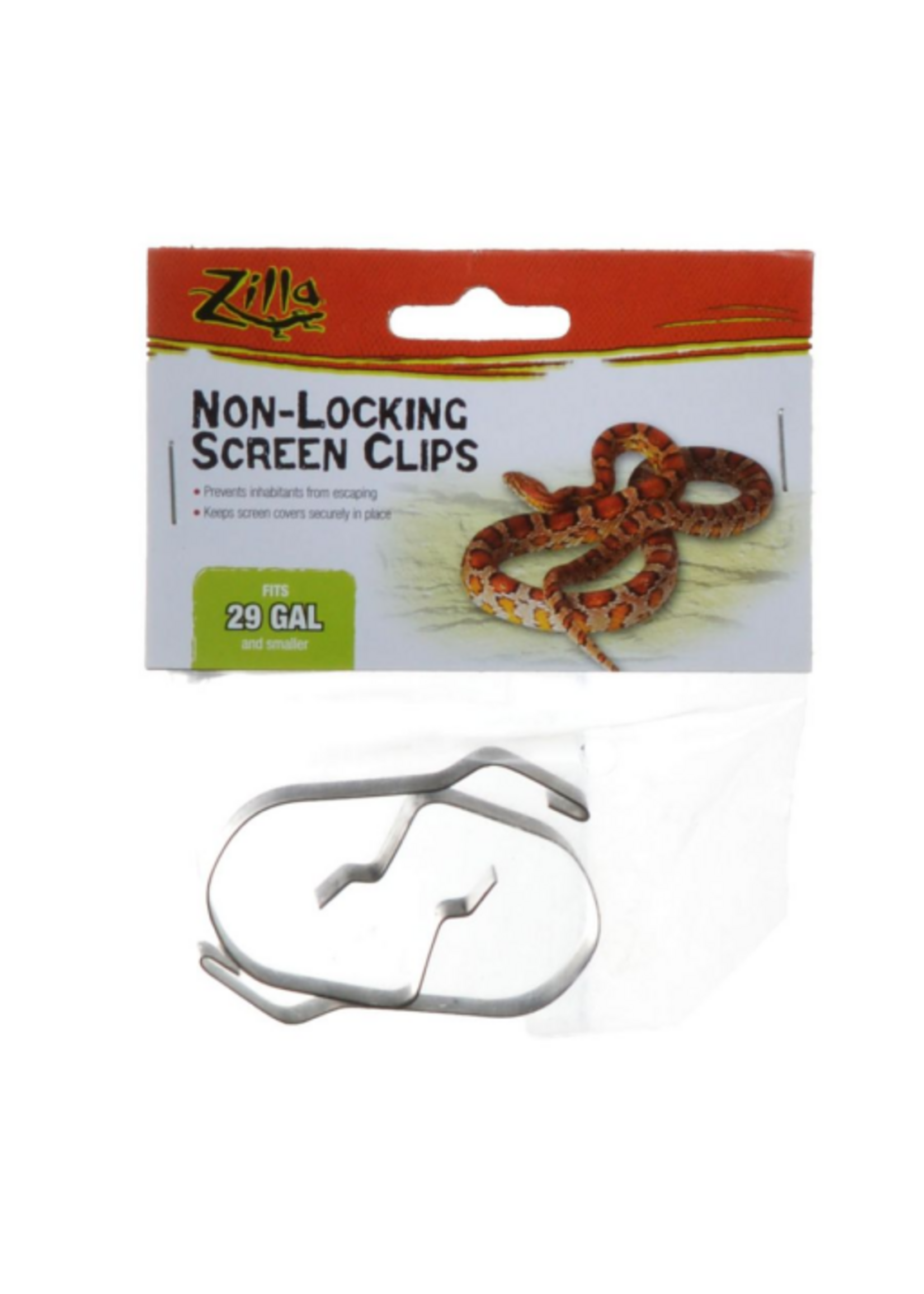 Zilla Zilla Screen Cover Clips - Black, 5-29 Gallon