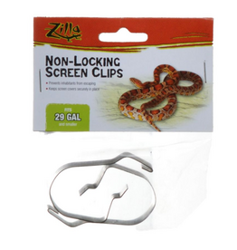 Zilla Zilla Screen Cover Clips - Black, 5-29 Gallon