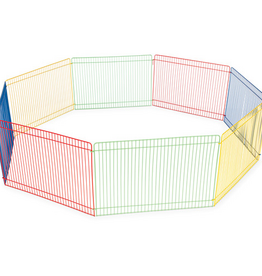 Prevue Pet Products Prevue Pet Multi-Color 8-Panel Small Animal Pet Playpen, 9 Inches