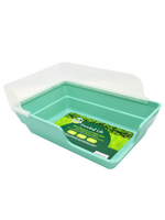 Oxbow Oxbow Enriched Life Rectangle Litter Pan with Removable Shield, 1.2 LBS, Teal