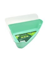 Oxbow Oxbow Animal Health Enriched Life Corner Litter Pan with Removable Shield, 1.03 LBS, Teal