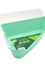 Oxbow Oxbow Animal Health Enriched Life Corner Litter Pan with Removable Shield, 1.03 LBS, Teal