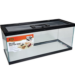 Zilla Zilla Black Metal and Glass Critter Cage - 30 Gallon, 36 Inch X 18 Inch X 12 Inch