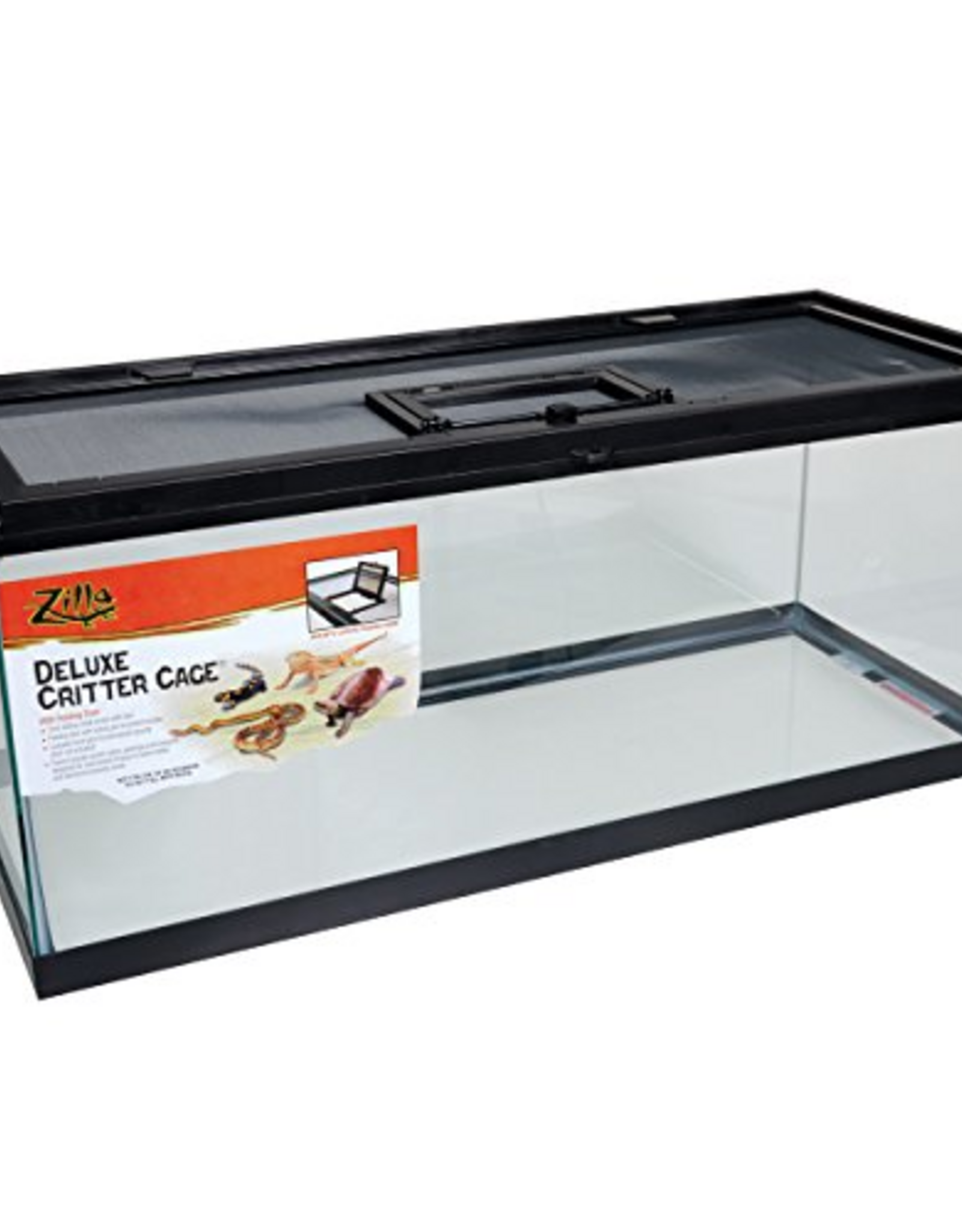Zilla Zilla Black Metal and Glass Critter Cage - 30 Gallon, 36 Inch X 18 Inch X 12 Inch