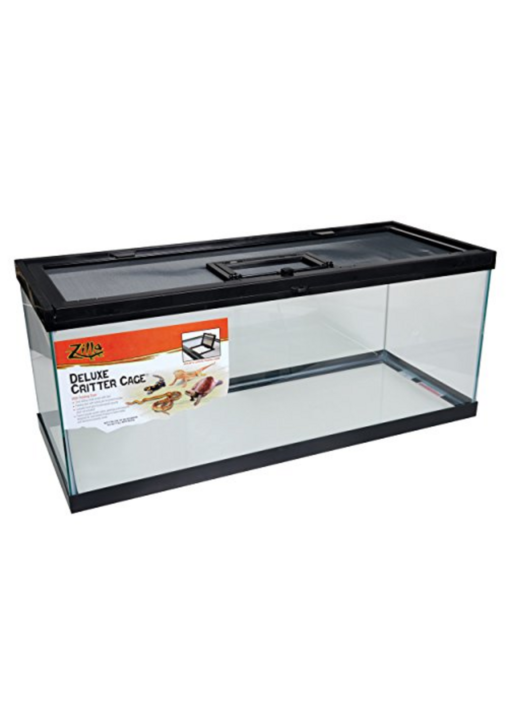 Zilla Zilla Black Metal and Glass Critter Cage - 30 Gallon, 36 Inch X 18 Inch X 12 Inch