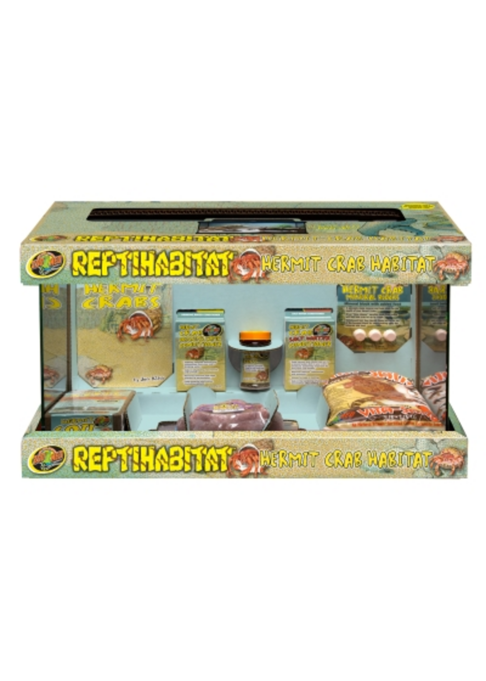 Zoo Med ZooMed ReptiHabitat Hermit Crab Kit - 11.5 L X 21.5 W X 12 H, 20.2 LB