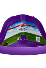 Kaytee Kaytee Hi-Corner Litter Pan Plastic Tray for Small Animal Waste