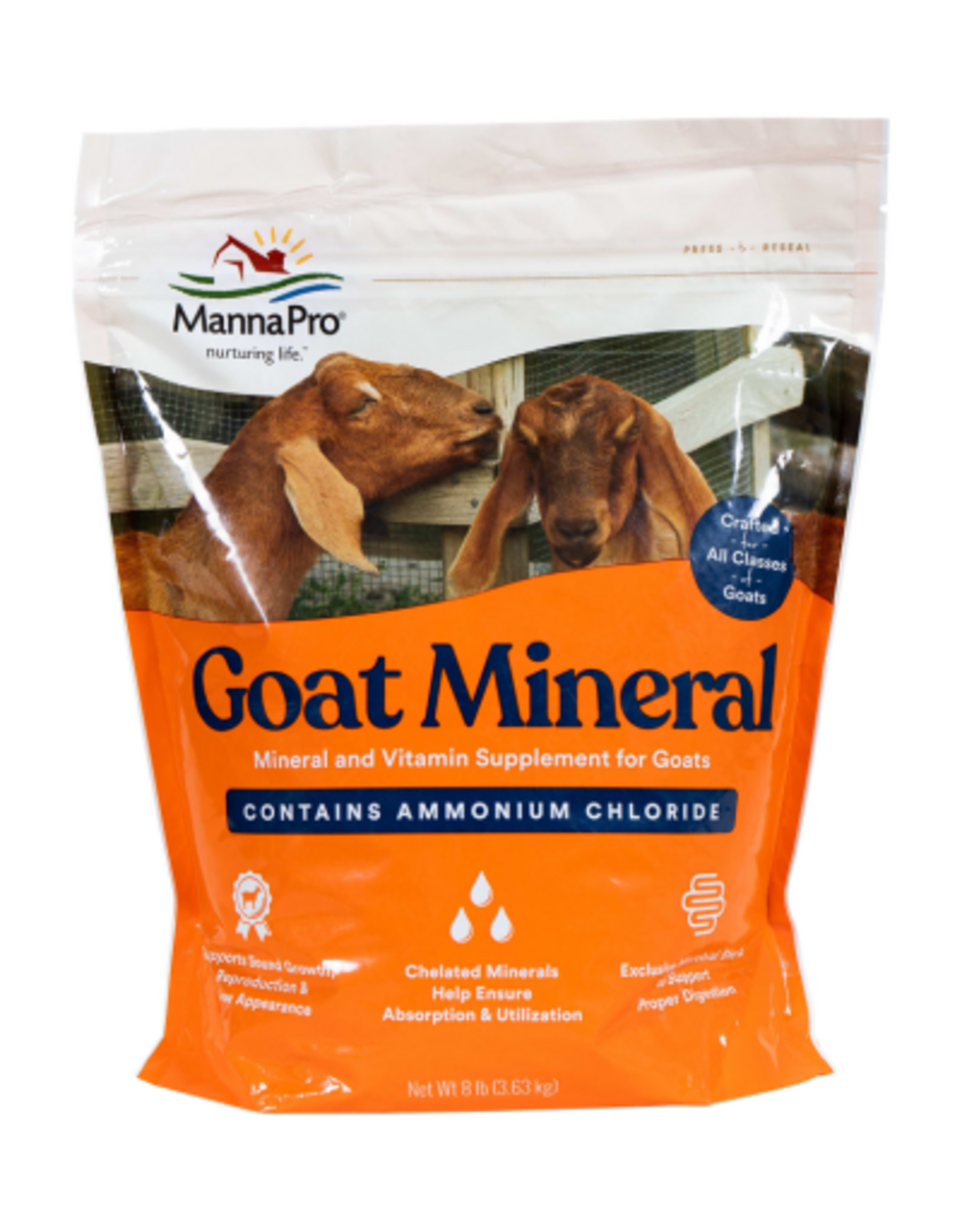 Manna Pro Manna Pro Goat Mineral Supplement  for All Classes of Goats  8 lbs