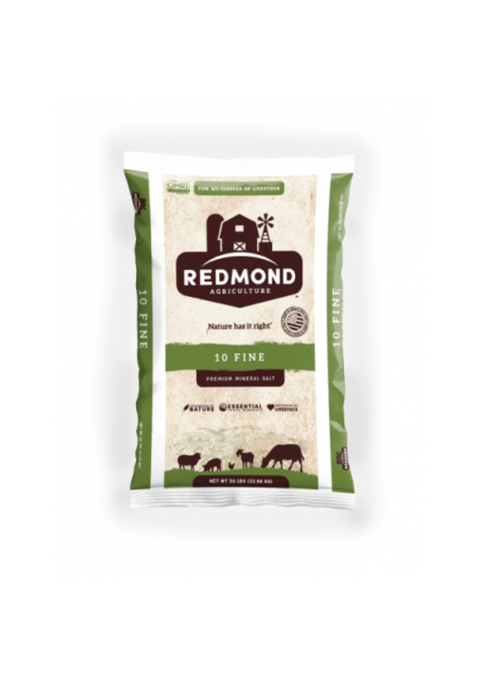 Redmond Agriculture REDMOND NATURAL TRACE MINERAL SALT #10 FINE 50lb