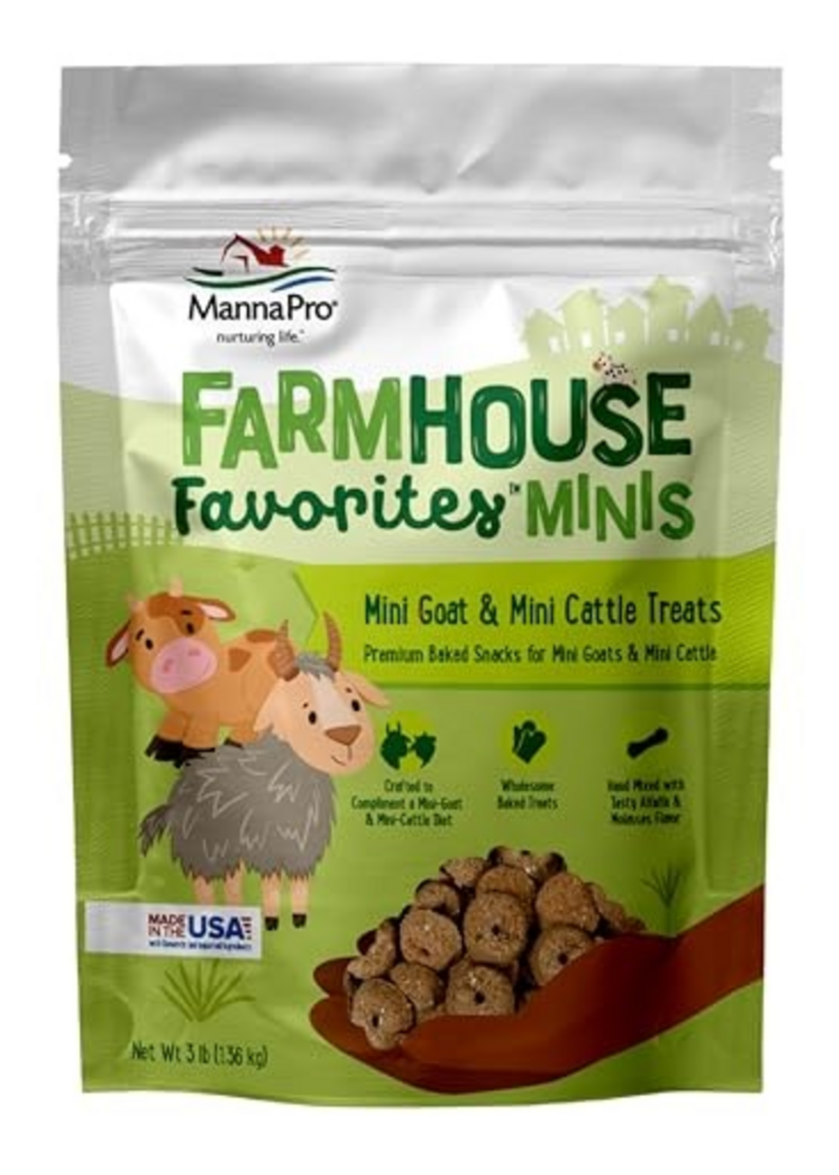 Manna Pro Manna Pro Farmhouse Favorites Mini Goat & Cattle Treats - 3 lb
