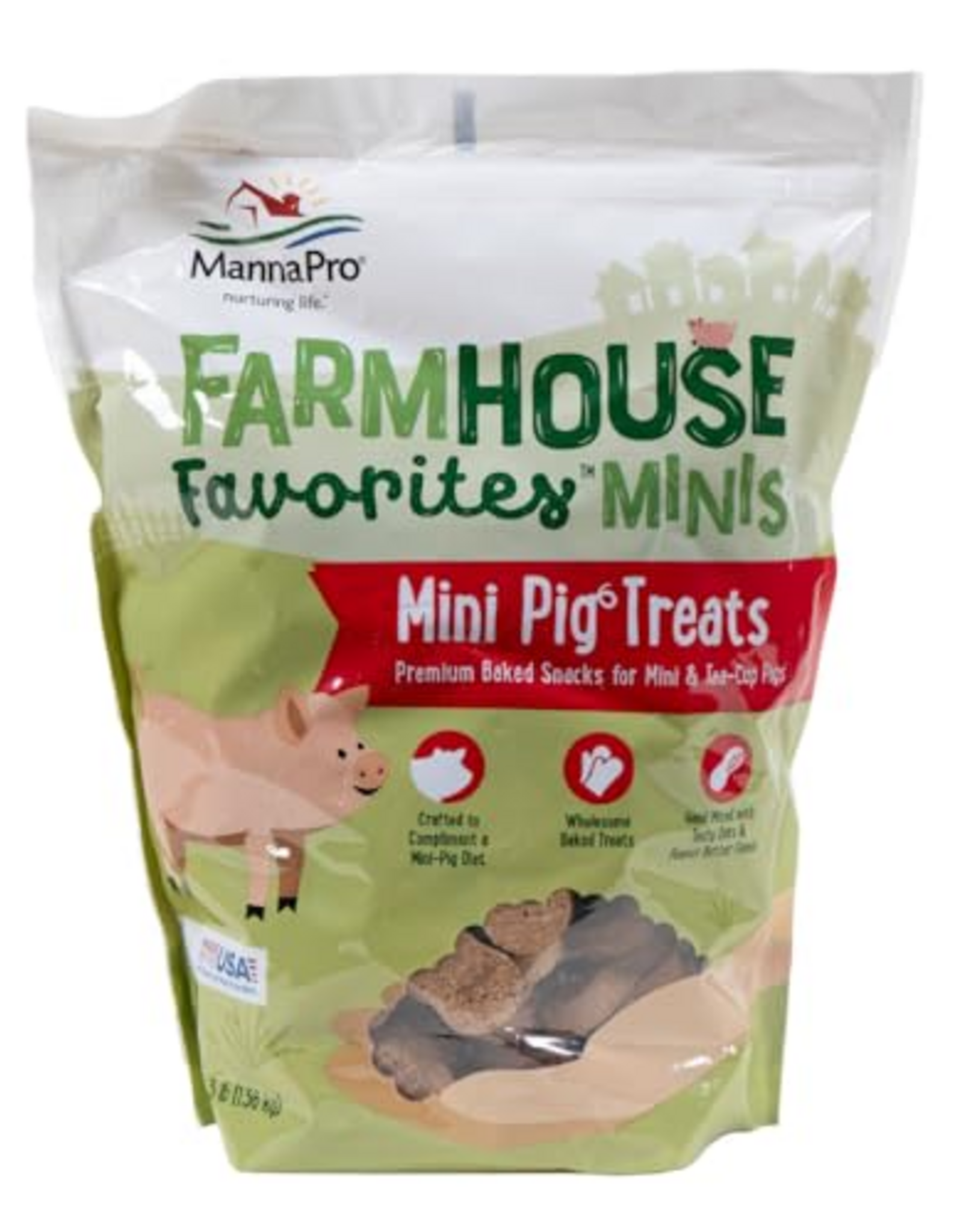 Manna Pro Manna Pro Farmhouse Favorites Mini Pig Treats - 3 lb