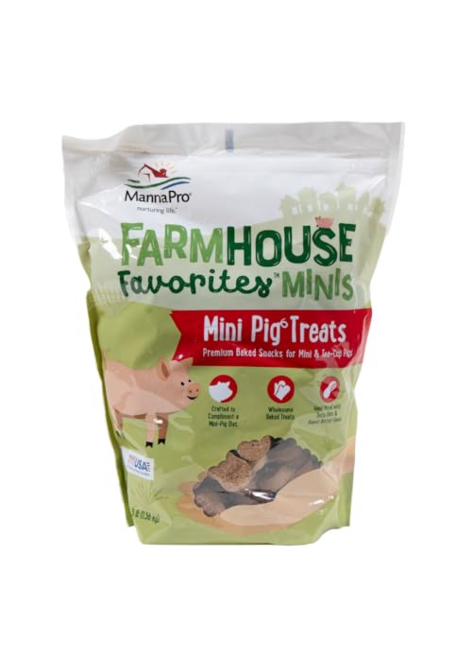 Manna Pro Manna Pro Farmhouse Favorites Mini Pig Treats - 3 lb