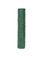 Garden Zone Garden Zone 24in H x 25ft L Vinyl Coated Poultry Hex Wire Netting with 1in Mesh