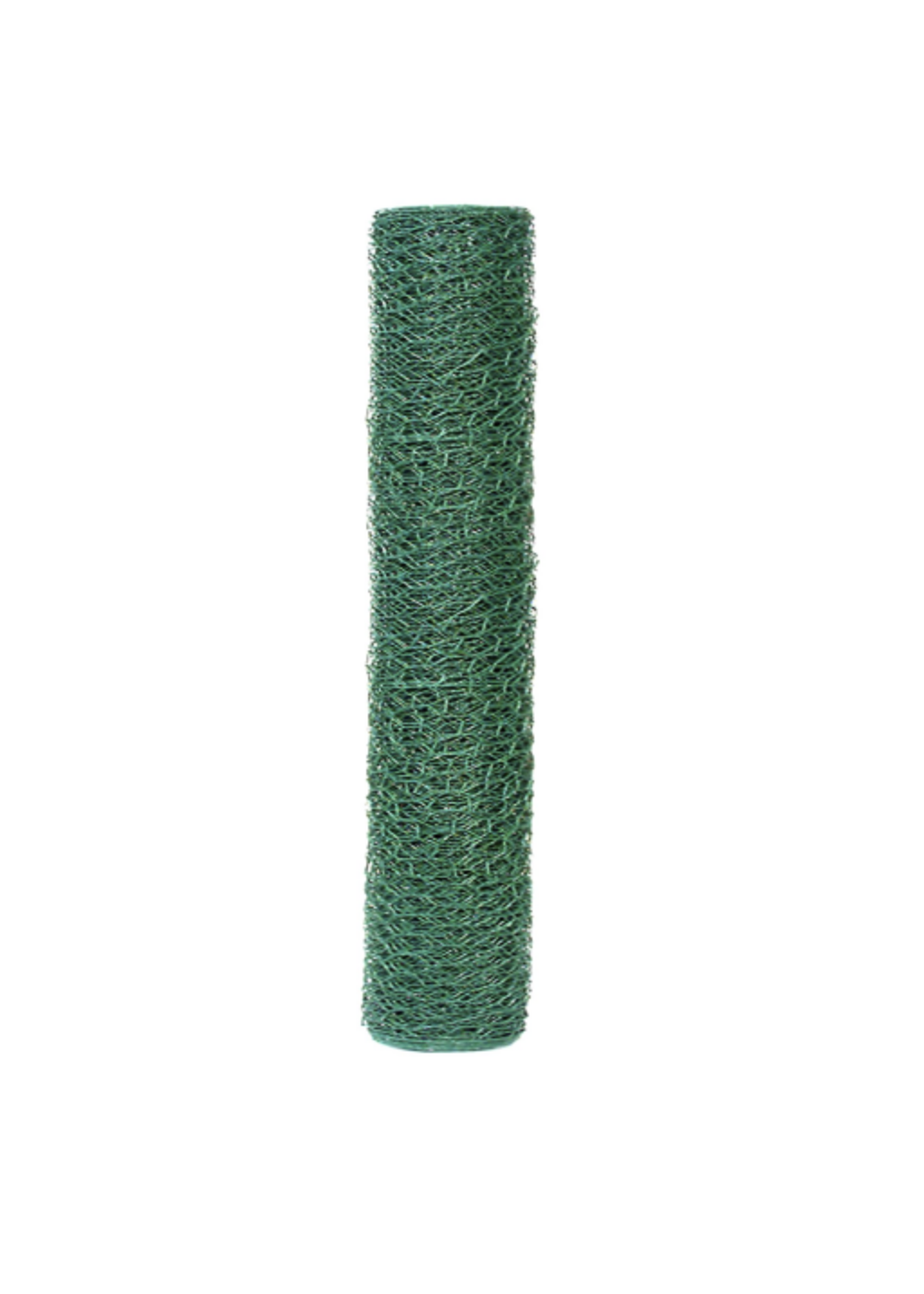 Garden Zone Garden Zone 24in H x 25ft L Vinyl Coated Poultry Hex Wire Netting with 1in Mesh