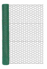 Garden Zone Garden Zone 36in H x 25ft L Vinyl Coated Poultry Hex Wire Netting with 1in Mesh